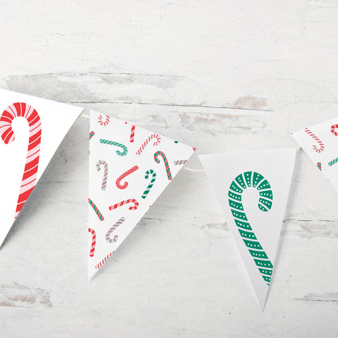 Candy Cane Bunting