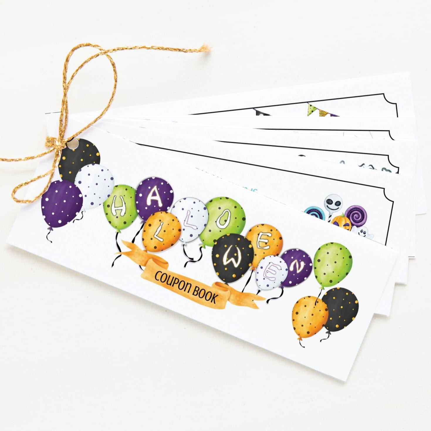 Halloween Coupon Book Template - Color