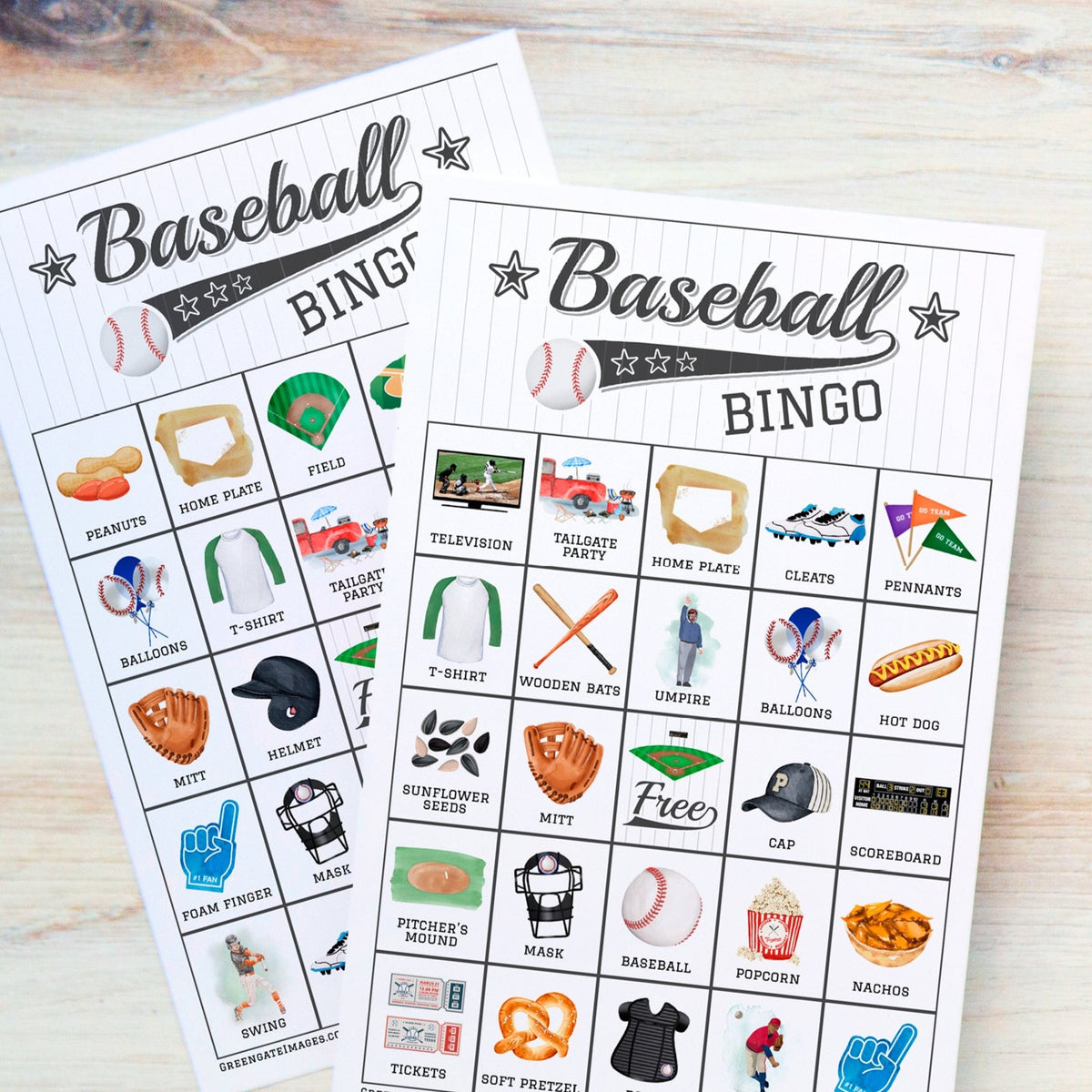 Baseball Bingo Greengate Images