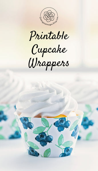 Blueberry Cupcake Wrapper