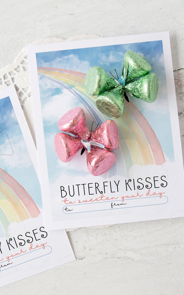 Butterfly Kisses Candy Card