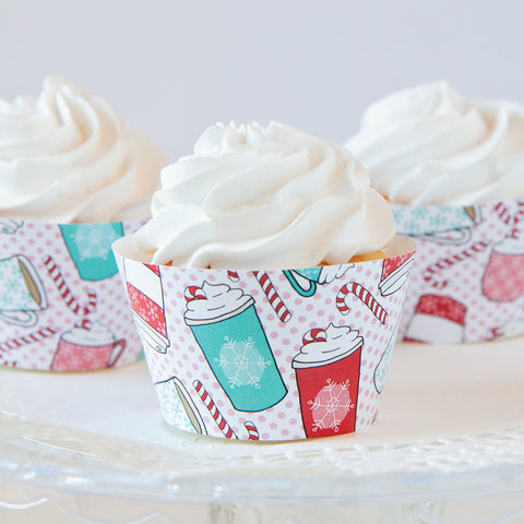 Hot Chocolate Cupcake Wrappers