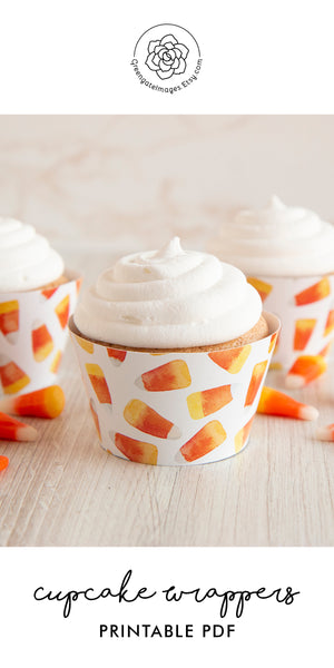 Candy Corn Cupcake Wrappers