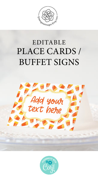Candy Corn Place Card
