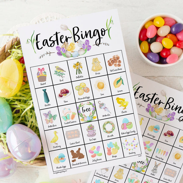 easter-bingo-color-i-greengate-images for Free Printable Easter Bingo Cards Easter Bingo - Color I – Greengate Images for Free Printable Easter Bingo Cards