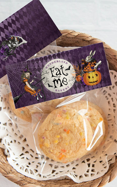 Halloween Alice Cookie Pouch Topper