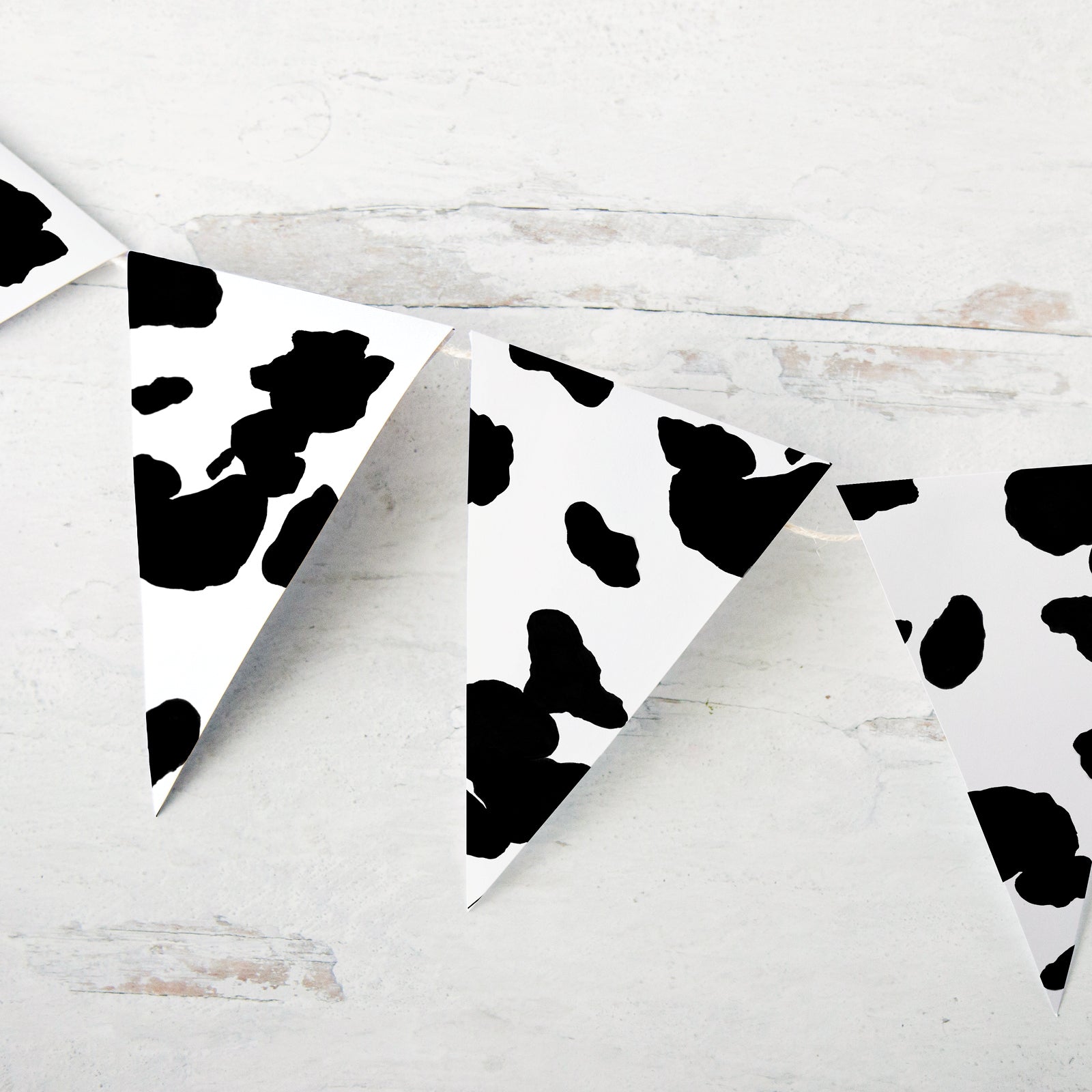 Cow Print Bunting