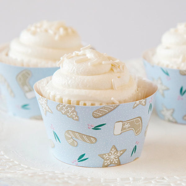 Gingerbread Cookie Cupcake Wrappers