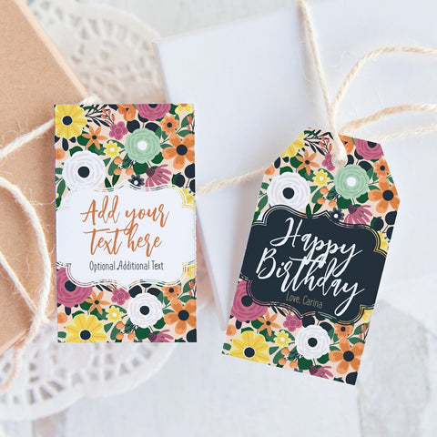 Fall Floral Gift Tag
