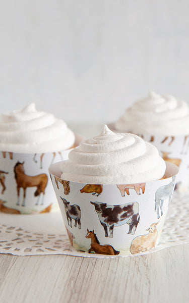 Farm Animals Cupcake Wrappers