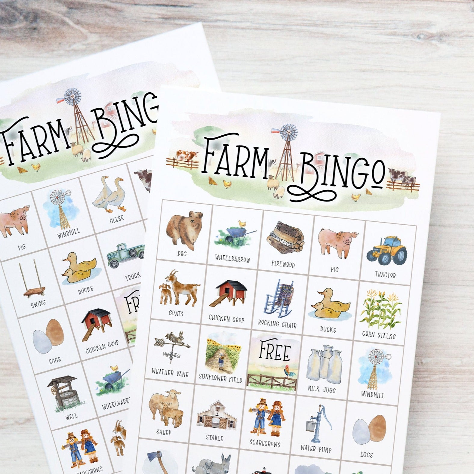 farm-bingo-greengate-images for Free Printable Farm Animal Bingo Cards Farm Bingo – Greengate Images for Free Printable Farm Animal Bingo Cards