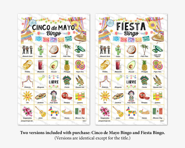 Fiesta / Cinco de Mayo Bingo - Both titles included