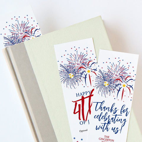 4th of July Bookmark - Fireworks