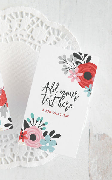 Valentine Floral Gift Tags