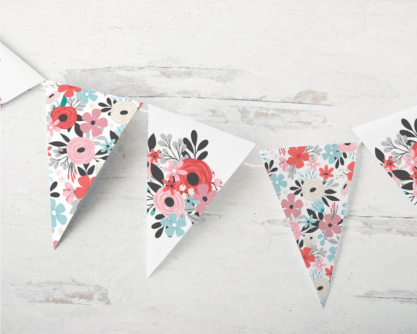 Valentine Floral Bunting - Greengate Images