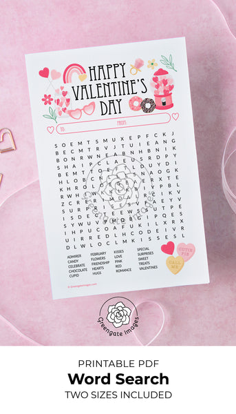 Valentine Word Search - General Terms