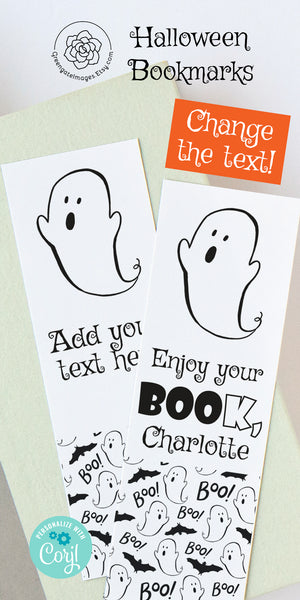 Ghost Halloween Bookmark