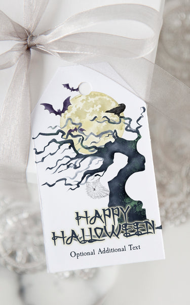 Creepy Tree Halloween Gift Tag