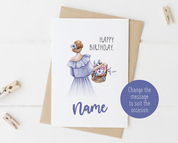 Personalized Greeting Card - Female 4