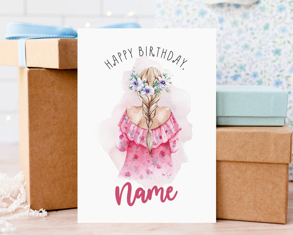 Personalized Greeting Card - Female 8
