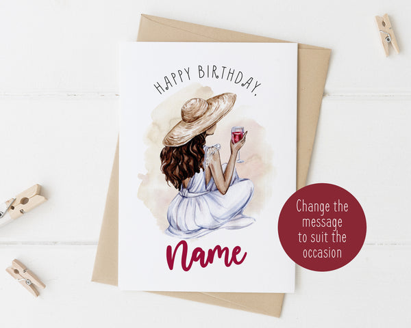 Personalized Greeting Card - Female 9