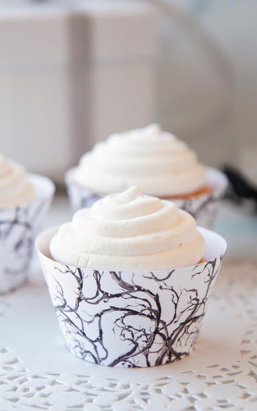 Creepy Tree Branches Halloween Cupcake Wrappers - Greengate Images