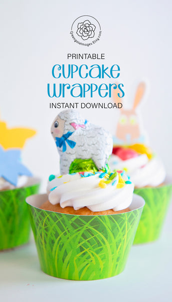 Grass Cupcake Wrappers - Greengate Images