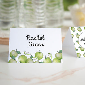 Green Apple Place Cards Duo