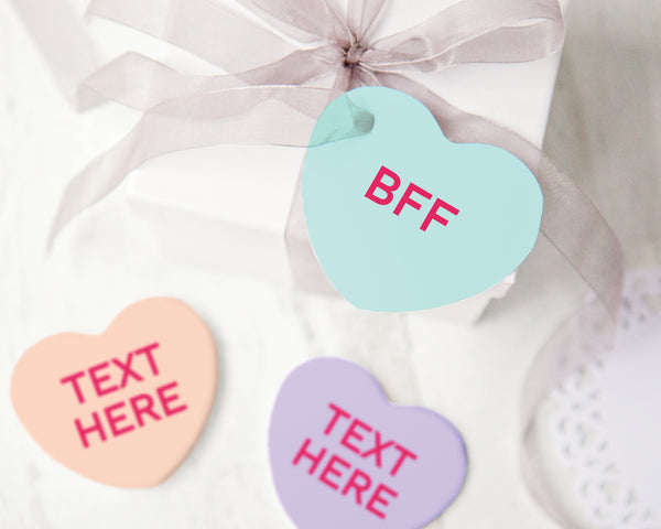 Candy Heart Gift Tags