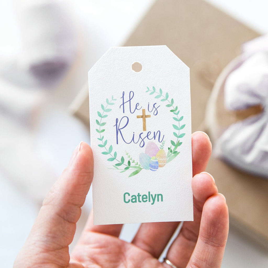 He Is Risen Easter Gift Tags Greengate Images