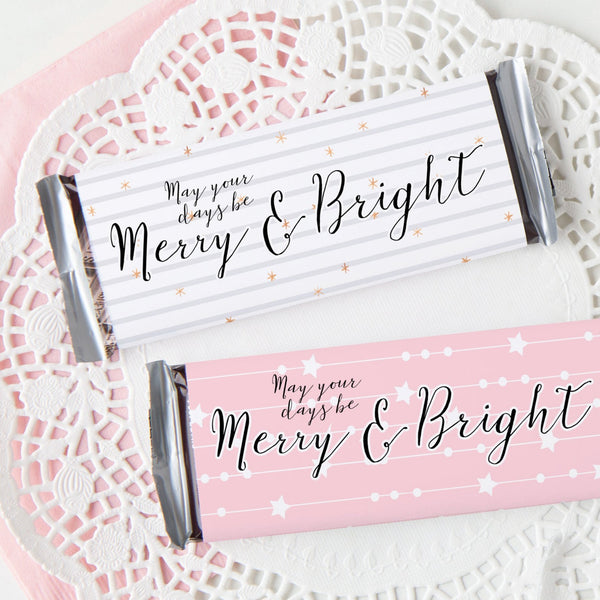 Christmas Candy Bar Wrapper Duo - Simple Stars