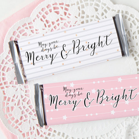 Christmas Candy Bar Wrapper Duo - Simple Stars