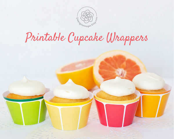 Citrus Fruit Cupcake Wrappers 