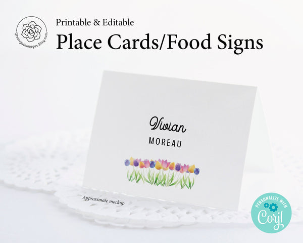 Spring Place Cards 