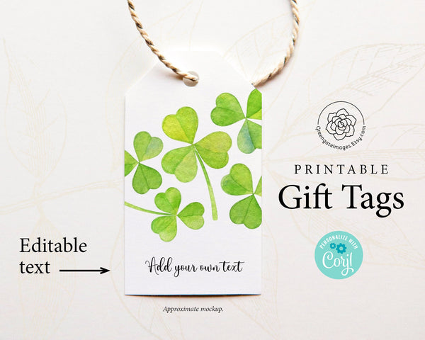 Shamrock Gift Tags 