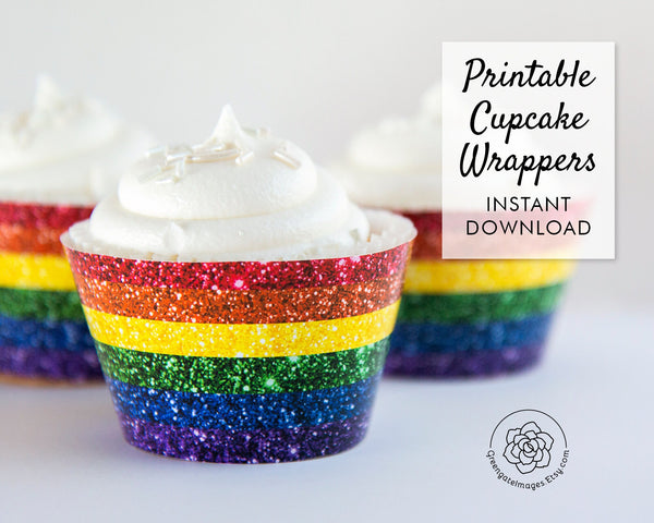 Rainbow Cupcake Wrapper 