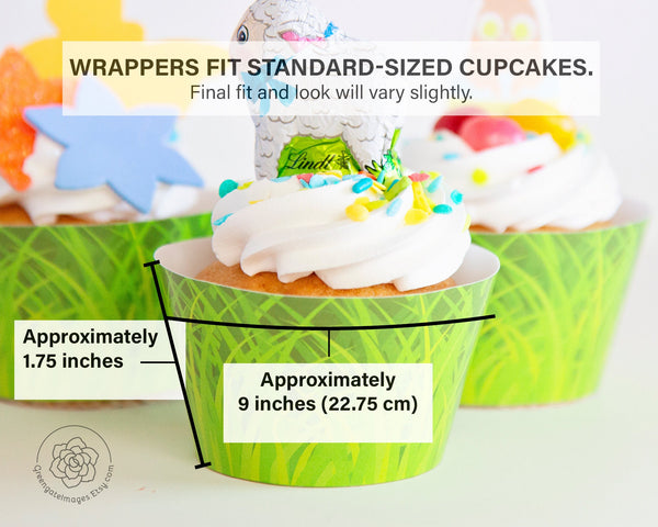 Grass Cupcake Wrappers - Greengate Images