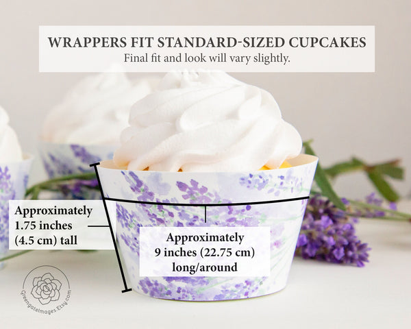 Lavender Cupcake Wrapper 
