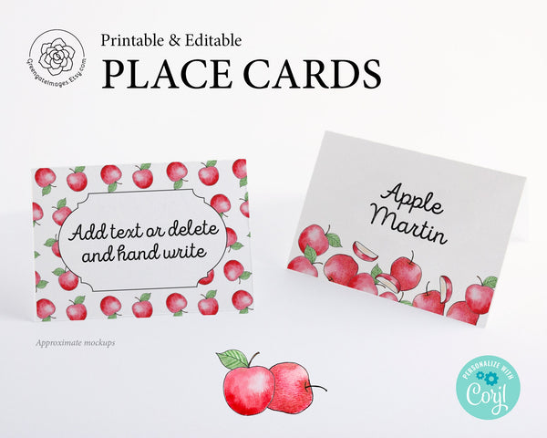 Apple Place Cards 
