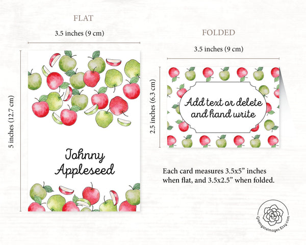 Apple Place Cards 