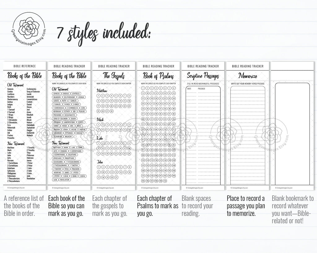 Bible Bookmark Set - Black and White – Greengate Images bible-bookmark-set-black-and-white-greengate-images