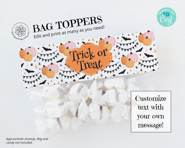 Halloween Bag Toppers 