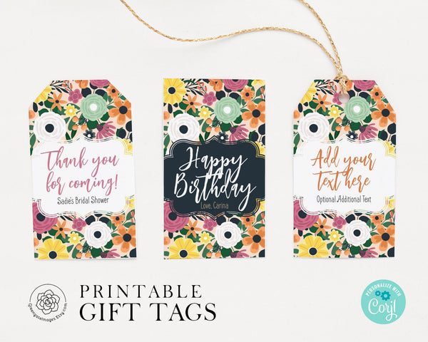 Floral Gift Tag 