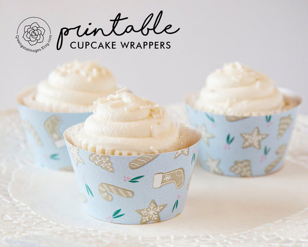 Gingerbread Cookie Cupcake Wrappers 