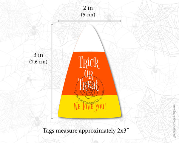 Candy Corn Gift Tags 