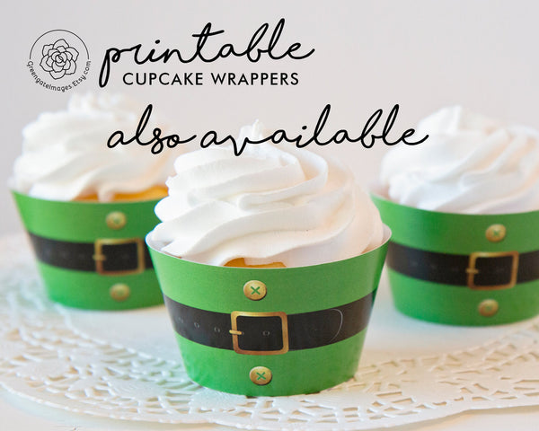Santa Belt Cupcake Wrappers