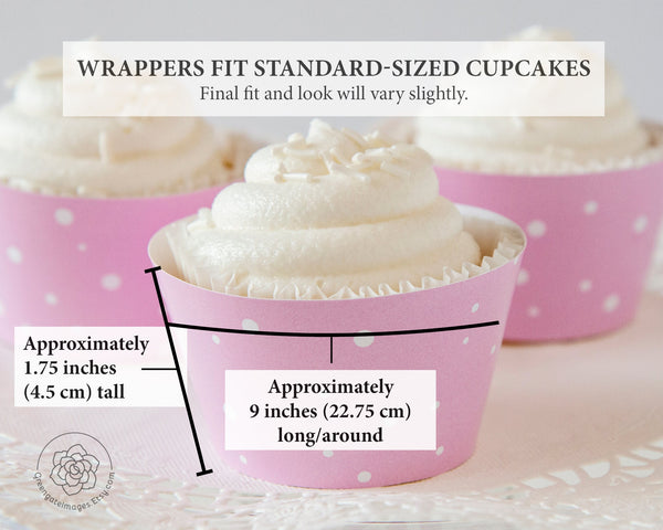 Pink Snow Cupcake Wrappers 