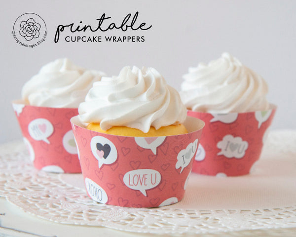 Valentine Cupcake Wrappers 