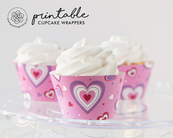 Valentine's Day Cupcake Wrappers 