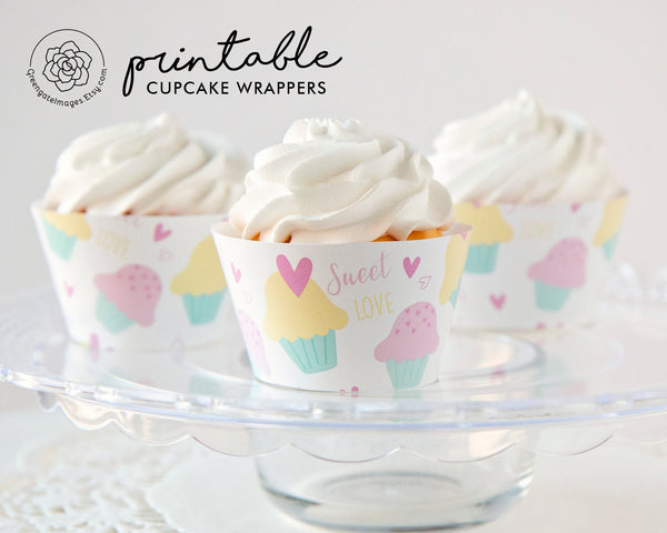 Sweet Love Cupcake Wrappers 